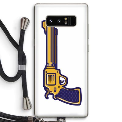 Pew Pew Pew: Samsung Galaxy Note 8 Transparant Hoesje met koord