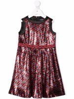 Versace Kids robe à sequins brodés - Rouge