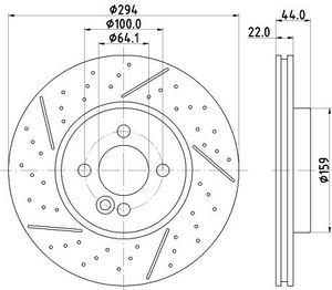 Remschijf Gecoat 54967PRO 8DD355116211