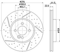 Remschijf Gecoat 54967PRO 8DD355116211