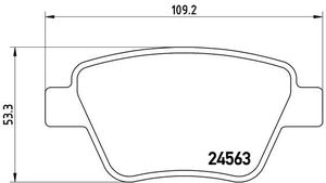 Remblokkenset, schijfrem BREMBO XTRA LINE P85114X