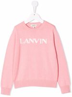 Lanvin Enfant sweat à logo imprimé - Rose