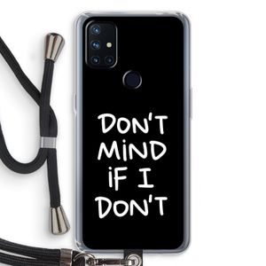 Don't Mind: OnePlus Nord N10 5G Transparant Hoesje met koord