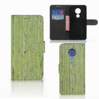 Motorola Moto G7 Power Book Style Case Green Wood