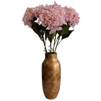 Kunstbloemen boeket Hortensias - 5 stelen - lichtroze - 109 cm - Kunst zijdebloemen