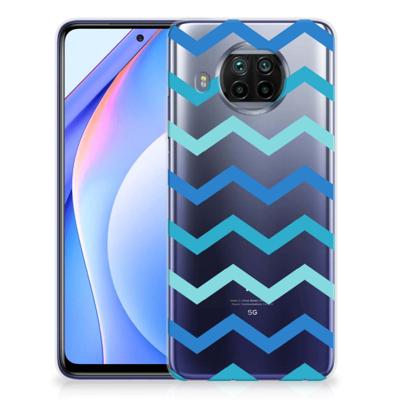 Xiaomi Mi 10T Lite | TPU bumper | Zigzag Blauw
