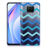 Xiaomi Mi 10T Lite | TPU bumper | Zigzag Blauw