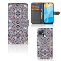 OPPO A15 Bookcase Flower Tiles - thumbnail