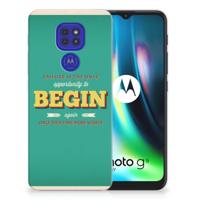 Motorola Moto G9 Play | E7 Plus | Siliconen hoesje | met naam Quote Begin