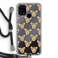 Tijger: Samsung Galaxy M31 Transparant Hoesje met koord