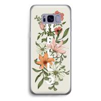 Hello bloemen: Samsung Galaxy S8 Transparant Hoesje