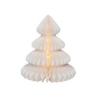 Verlichte decoratie Lumineo Wit Kerstboom Ø 42 x 48 cm
