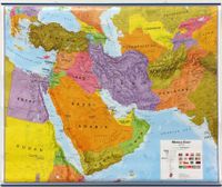 Wandkaart Middle East - Midden Oosten, 120 x 100 cm | Maps Internation