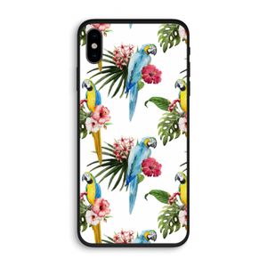 Kleurrijke papegaaien: iPhone XS Biologisch afbreekbaar hoesje