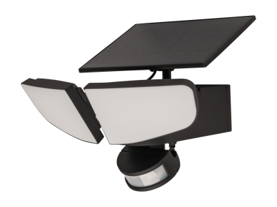 LIVARNO home Solar buitenlamp (Zwart)
