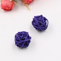 10 stuks kunstmatige stro bal voor Birthday Party bruiloft Kerstmis Home decor (paars)