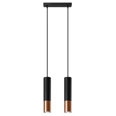Hanglamp LOOPEZ 2 zwart/koper