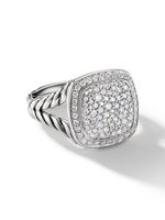 David Yurman bague Albion en argent sterling sertie de diamants - thumbnail