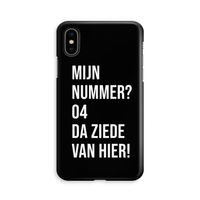 Da ziede van hier - Zwart: iPhone X Volledig Geprint Hoesje