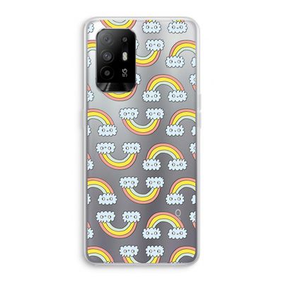 Regenboog: Oppo A95 5G Transparant Hoesje