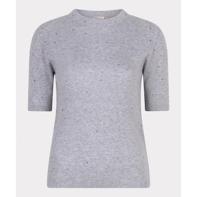 Esqualo - Grijs | Dames | Trui | Grijs | XL | regular | Kamst mode