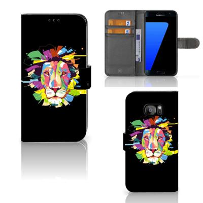 Samsung Galaxy S7 Edge Leuk Hoesje Lion Color