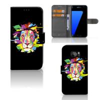Samsung Galaxy S7 Edge Leuk Hoesje Lion Color