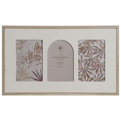 Fotolijsten Home ESPRIT Beige Kristal Hout MDF Scandinavisch 39 X 2 X 24 cm