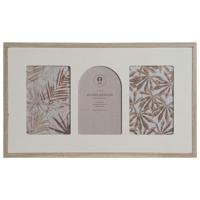 Fotolijsten Home ESPRIT Beige Kristal Hout MDF Scandinavisch 39 X 2 X 24 cm