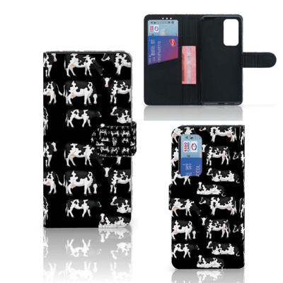 Huawei P40 | Telefoonhoesje | Met pasjeshouder | Koetjes