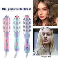 mini elektrische haarstyler reiskrultang kruldrogers stylingtool stijltang ionische krultang professionele hete borstel Lightinthebox