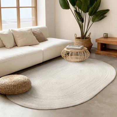 Vloerkleed Rangpur Ovaal - Wit Xcm - Jute - Dekbed-Discounter.nl