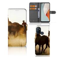 OnePlus Nord N100 | Telefoonhoesje | Met pasjeshouder | Design Cowboy