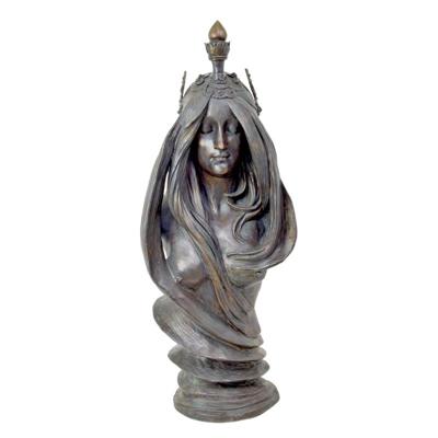 A BRONZE BUST CALLED "LA NATURE"