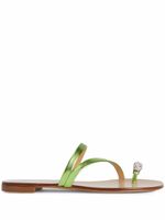 Giuseppe Zanotti claquettes Hillary Ring - Vert - thumbnail