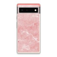 Roze marmer: Google Pixel 6 Transparant Hoesje
