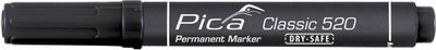 Pica 520/46 Perm. Marker 1-4mm rond zwart,10st.