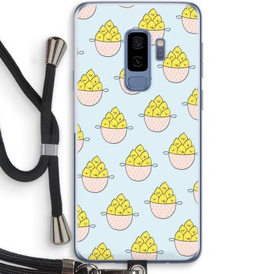 Citroenen: Samsung Galaxy S9 Plus Transparant Hoesje met koord