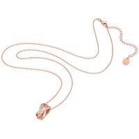 Swarovski 5620549 Ketting Twist rhodium-verguld rosekleurig-wit 38 cm - thumbnail