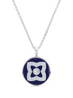 De Beers Jewellers collier Enchanted Lotus en or blanc 18ct pavé de diamants - Bleu - thumbnail