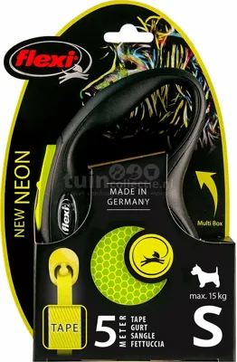 Flexi Rollijn Hondenriem Neon Geel S 5m