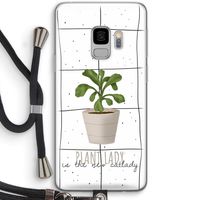 Kamerplant op vensterruit: Samsung Galaxy S9 Transparant Hoesje met koord