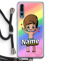Chibi Maker man: Huawei P20 Pro Transparant Hoesje met koord