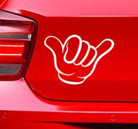 Leuke hand monocolour auto sticker