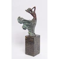 A BRONZE SCULPTURE OF THE THE SWIRLING DRESS A BRONZE SCULPTURE OF THE THE SWIRLING DRESS