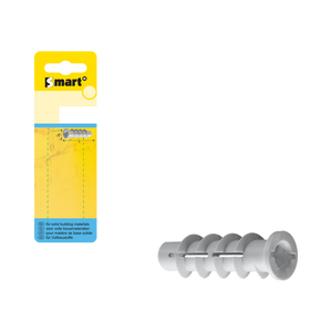 pgb-Europe SMART | Cellenbetonplug PA M8x60 grijs | 2 st SM0CBPN00080060H