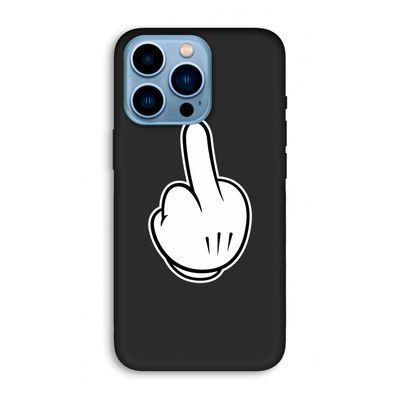 Middle finger white: iPhone 13 Pro Max Biologisch afbreekbaar hoesje