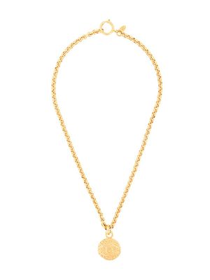 CHANEL Pre-Owned 1980s quilted necklace - Métallisé