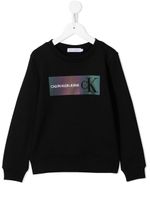 Calvin Klein Kids sweat à logo imprimé - Noir