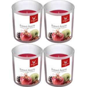 Trend Candles Geurkaars - 6x - in glas - Appeltaart aroma - 25 branduren - 7 x 8 cm